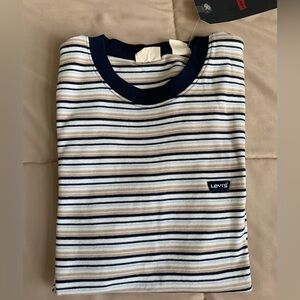 Levi's Striped Tee - Navy and White